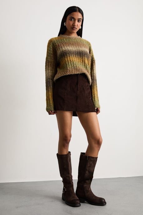 Ombre Knitted Crew Neck Jumper - Image 2