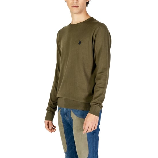 Crew Neck Sweater Olive - Image 3