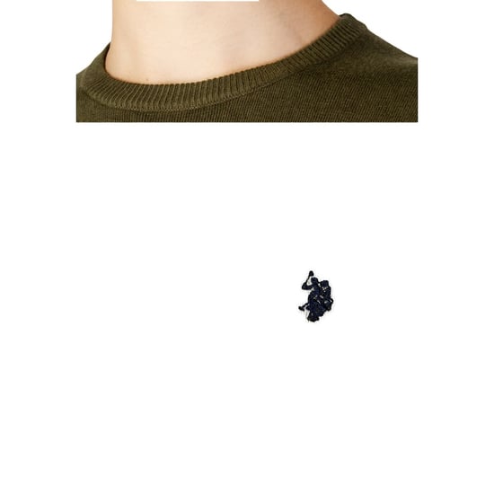 Crew Neck Sweater Olive - Image 5