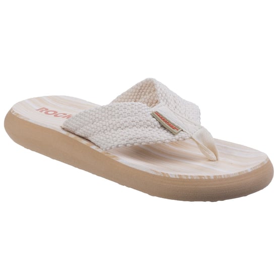 Rocket Dog Womens/Ladies Sunset Slip On Sandals (Double Cream) - Image 2