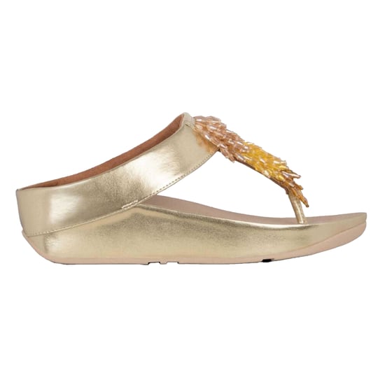 Fit Flop Womens/Ladies Rumba Ombre Toe Post Sandals (Golden) - Image 1