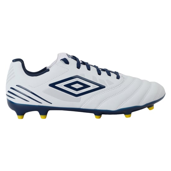 Umbro Heren Tocco IV Club FG Voetbalschoenen (Wit/Poseidon/Blazing Geel) - Image 3