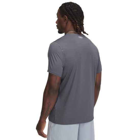 Under Armour Unisex HeatGear T-shirt voor volwassenen (Kasteelrots Grijs) - Image 2