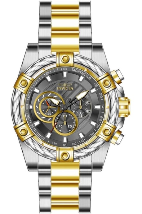 Invicta Bolt 49748 Heren Horloge - Quartz Uurwerk - Roestvrij Staal met grijze Wijzerplaat - 52mm - Image 1