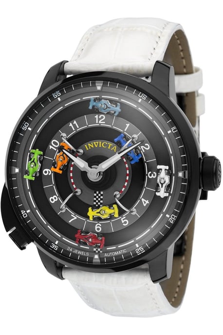 Invicta Racing 69134 Heren Horloge - Automatisch Uurwerk - Roestvrij Staal met zwarte Wijzerplaat - 46mm - Image 1