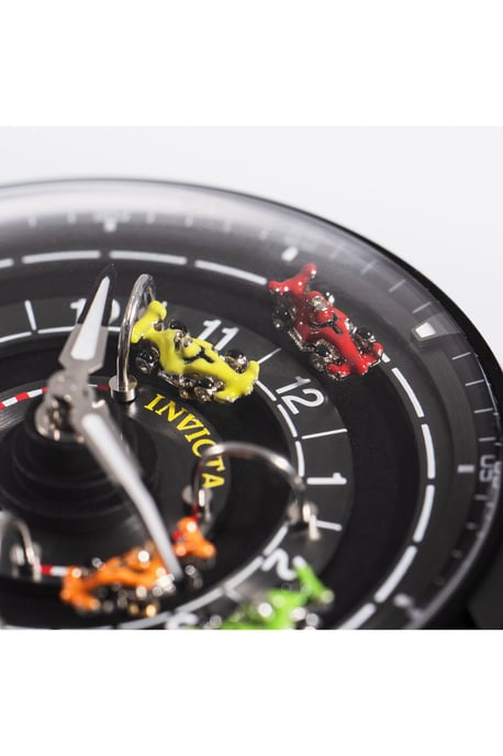 Invicta Racing 69134 Heren Horloge - Automatisch Uurwerk - Roestvrij Staal met zwarte Wijzerplaat - 46mm - Image 3