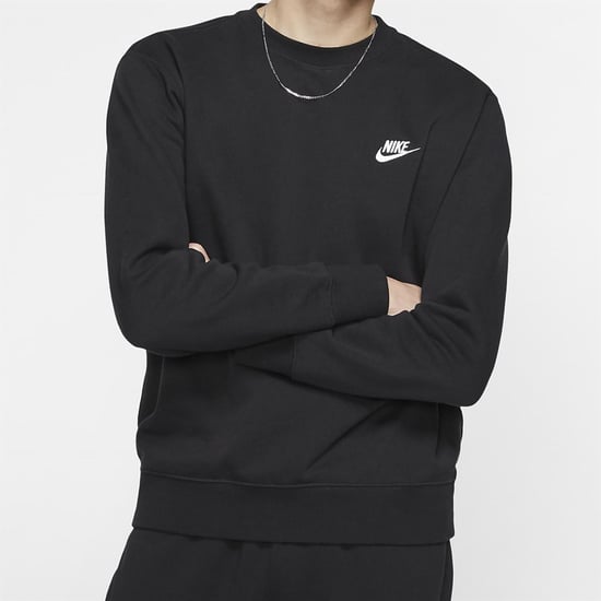 Nike Mens Crewneck Embroiderey Sweatshirt in Black - Image 1