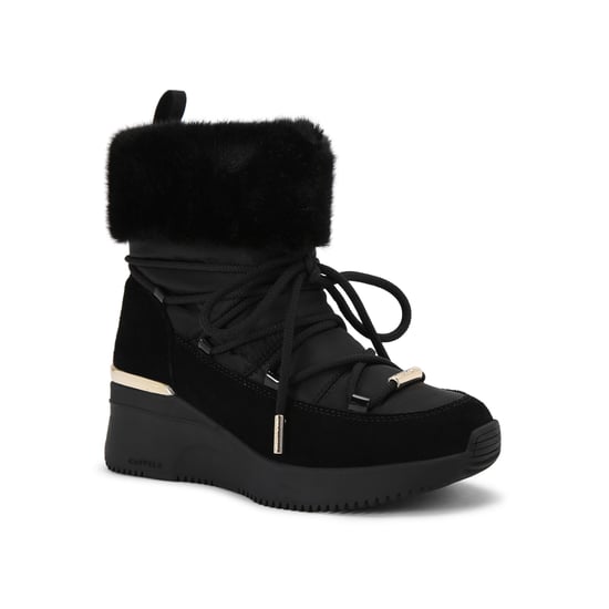Carvela Suede Fabric Skyline Wedge Bootie Sneakers - Image 2