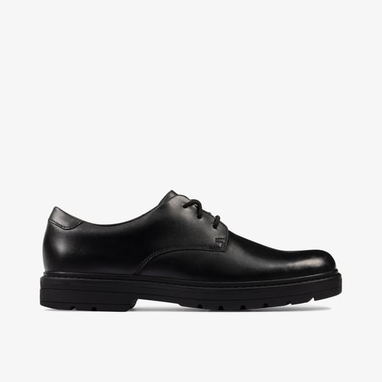 LoxhamDerby Y Black Leather Shoes - Image 1