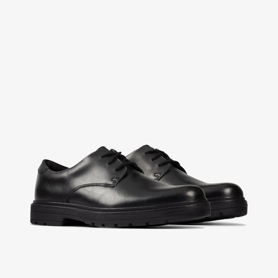 LoxhamDerby Y Black Leather Shoes - Image 4