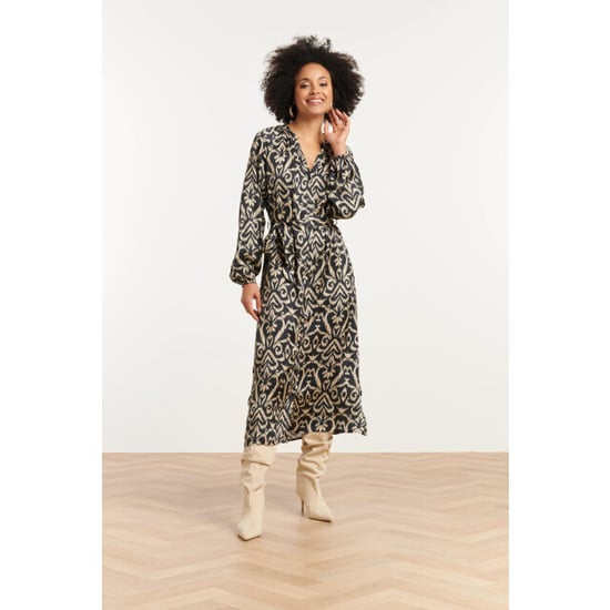 Smashed Lemon 25775 – jurk met abstract bloemdessin | - Image 1
