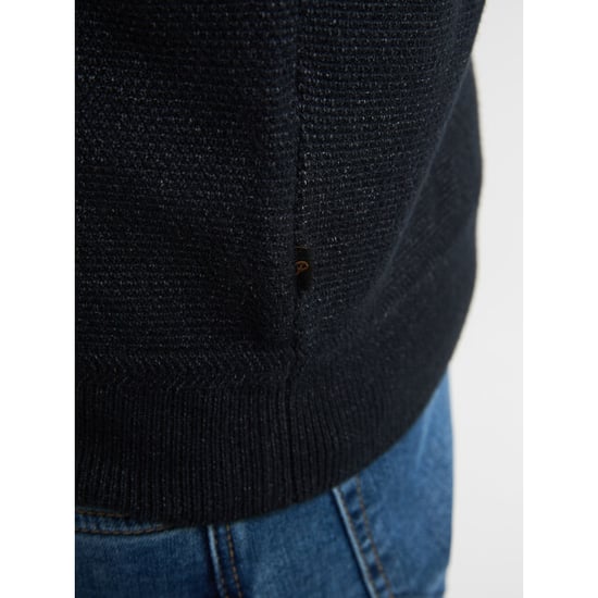 Petrol Industries men knitwear collar m-3050-kwc214 9111 deep black - Image 3