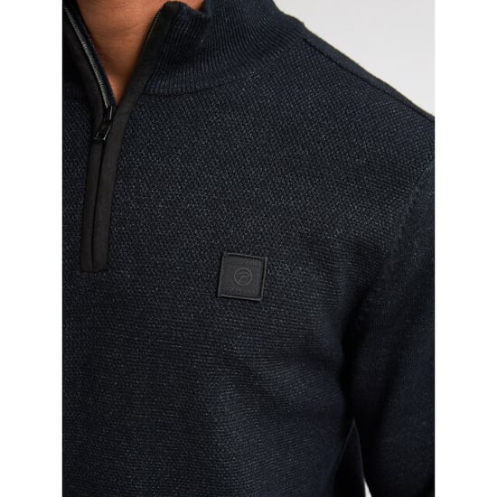 Petrol Industries men knitwear collar m-3050-kwc214 9111 deep black - Image 4