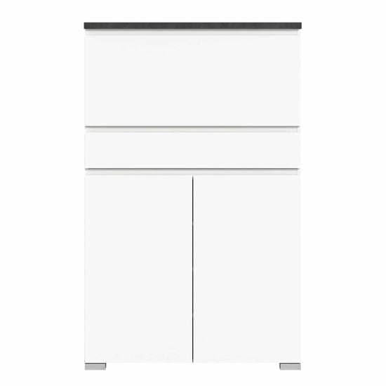 Furnilux Shoelove schoenenkast 2 deuren, 1 klepdeur, 1 lade 95x151cm wit, - Image 3