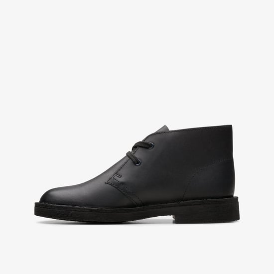 Desert Boot O Black Leather Boots - Image 2