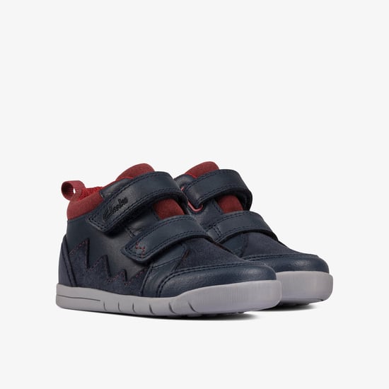 Rex Park T Navy Leather Boots - Image 4
