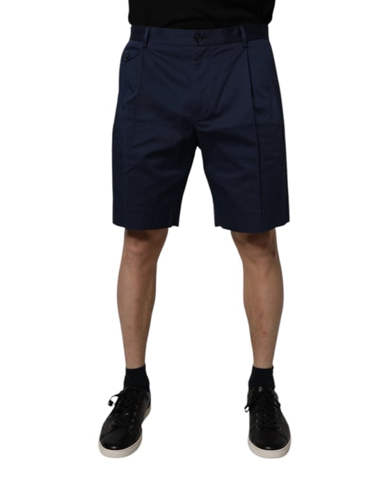 Pleated Cotton Shorts - Image 2