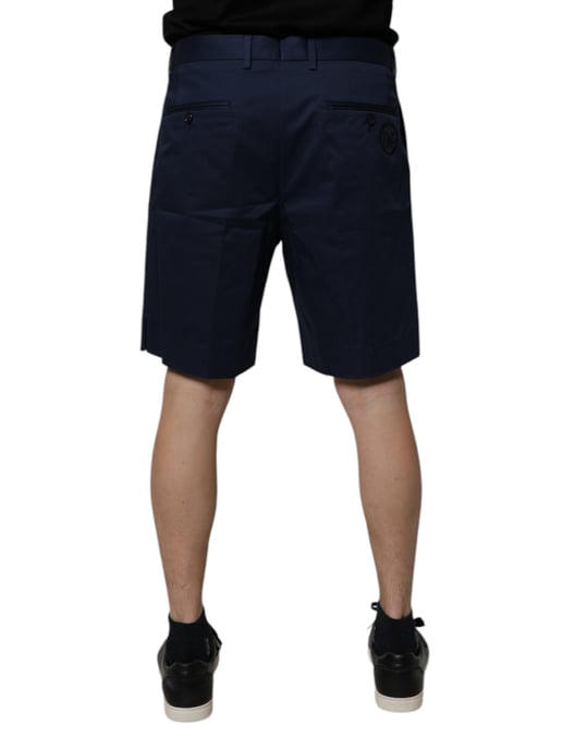 Pleated Cotton Shorts - Image 4