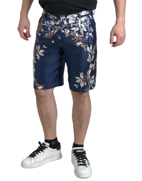 Vogelprint Zijden Shorts - Image 3
