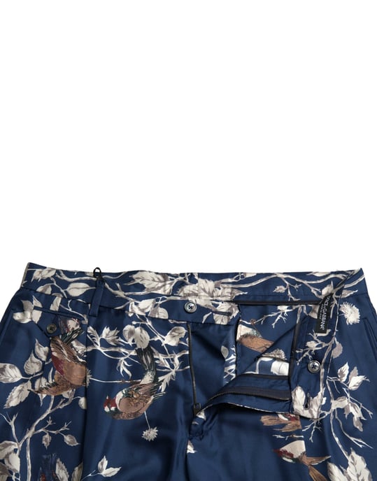 Vogelprint Zijden Shorts - Image 5