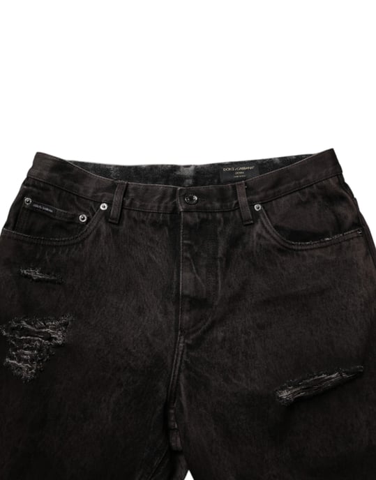 Rivna Denimshorts med Slitage - Image 5