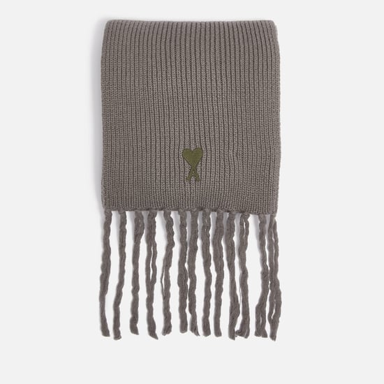 Accessoires Ami Paris Adc Sjaal in Khaki - Image 3