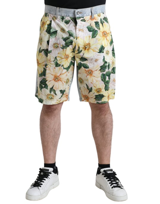 Blommönstrade Shorts Midilängd - Image 1