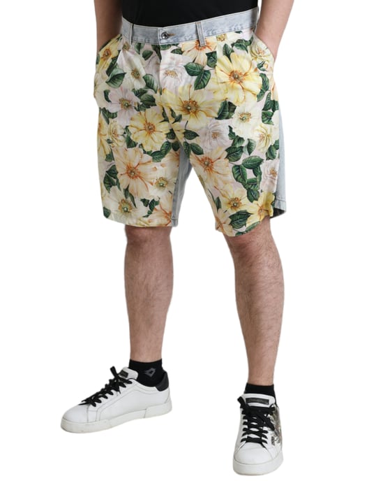 Blommönstrade Shorts Midilängd - Image 2