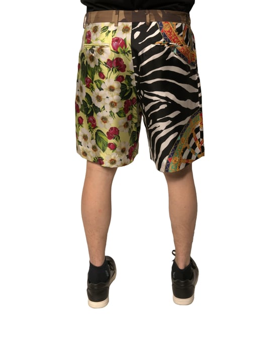 Summer Shorts Floral Zebra Print - Image 4