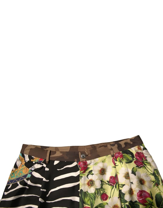Summer Shorts Floral Zebra Print - Image 5