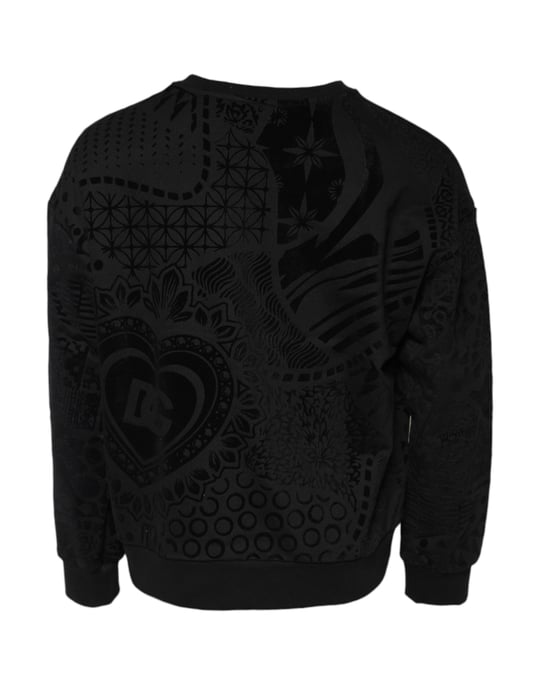 Velvet Print Ronde Hals Sweatshirt - Image 3