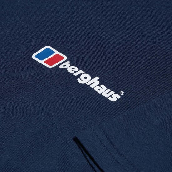Berghaus Heren Logo Biologisch Klassiek T-Shirt (Donkerblauw) - Image 3