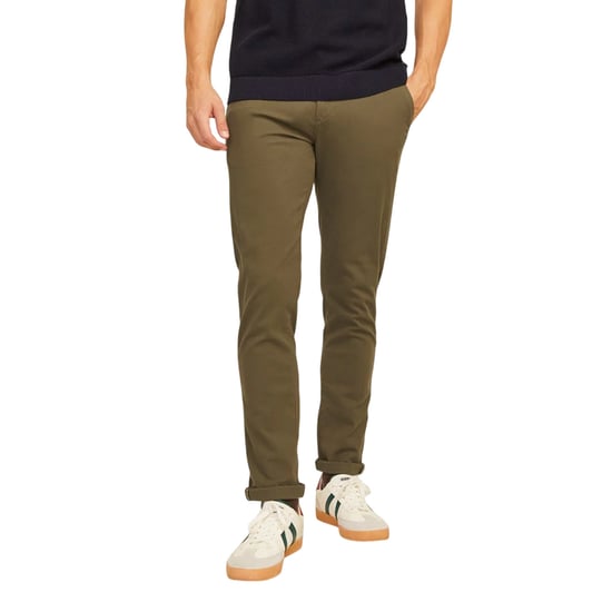 Jack And Jones Mens Slim Chinos (Olive Night) - Image 3