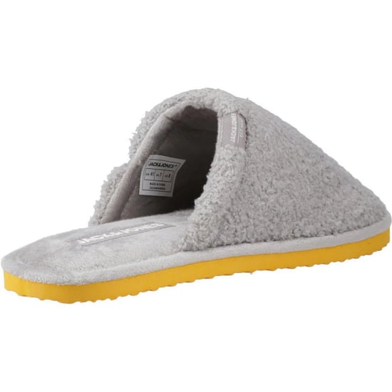 Jack And Jones Mens Harry Fluff Slippers (Frost Grey) - Image 2