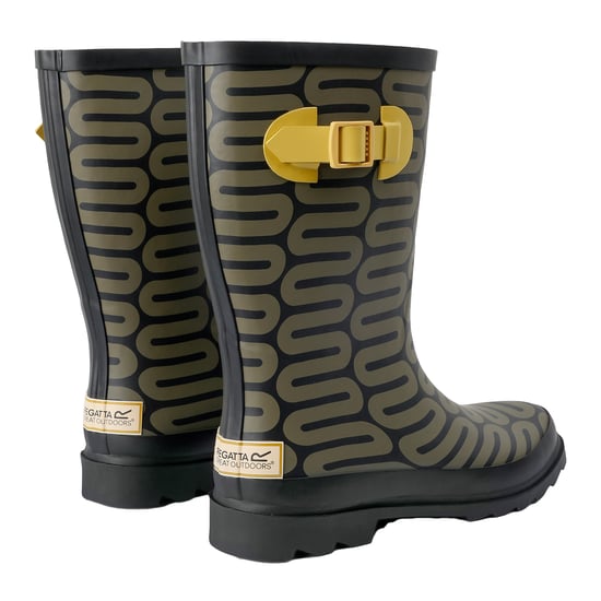 Regatta Dames/Dames Orla Kiely Regen Cloud Mid Calf Wellington Laarzen (Olijf) - Image 2