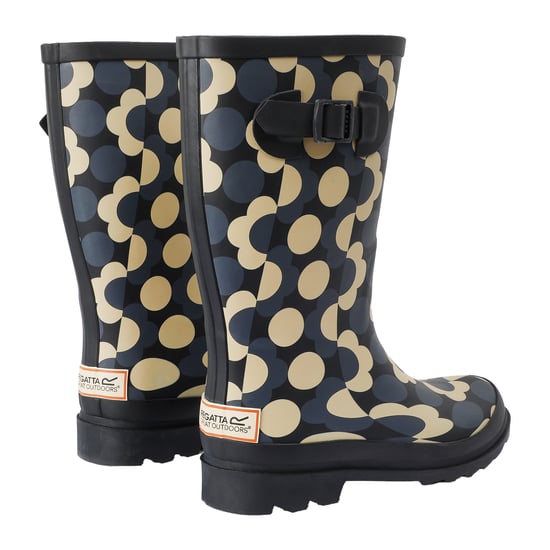 Regatta Dames/Dames Orla Kiely Regen Cloud Mid Calf Wellington Laarzen (Zwart, Wit) - Image 2