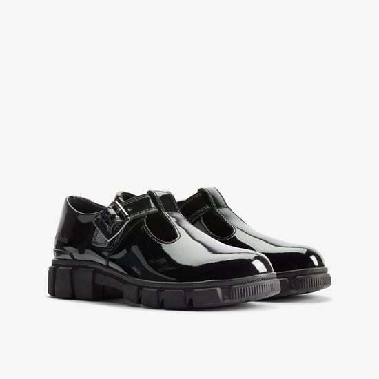 Evyn Bar Kid Black Patent Shoes - Image 4
