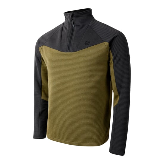 Dare 2B Mens Dignify IV Core Stretch Base Layer Top (Black/Martini Olive) - Image 3