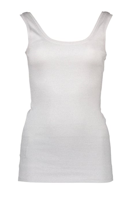 Geribbelde gebreide tanktop zonder mouwen met ronde hals - Image 1