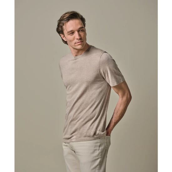 Profuomo Ppwt30001c prufuomo t-shirt crew neck ss beige - Image 1