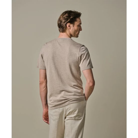 Profuomo Ppwt30001c prufuomo t-shirt crew neck ss beige - Image 4