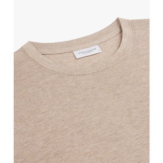 Profuomo Ppwt30001c prufuomo t-shirt crew neck ss beige - Image 5