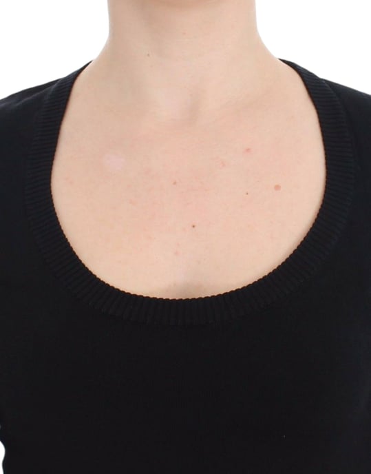 Black Knitwear Sweater Long Sleeve Round Neck - Image 5
