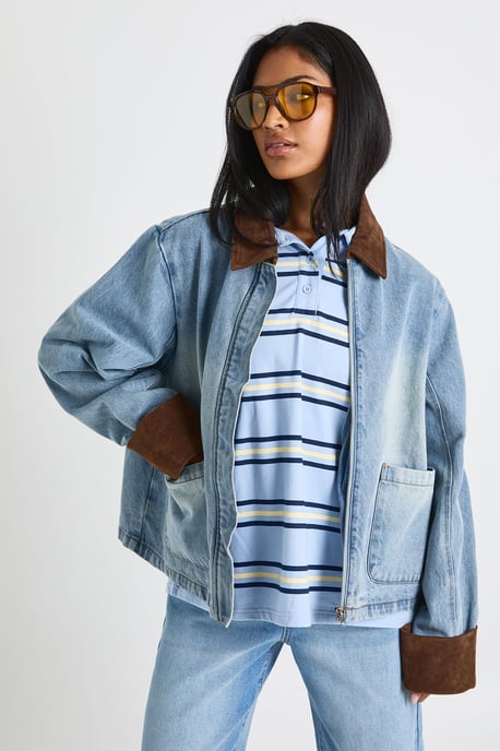 Denim Barn Jacket - Image 1
