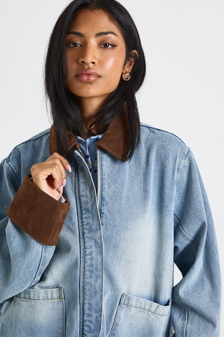 Denim Barn Jacket - Image 4