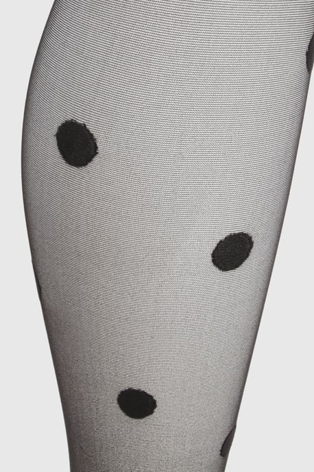 Large Polka Dot Sheer Tights - Image 3