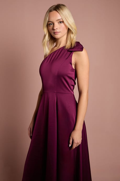 Teen Coast One Shoulder Bow Bridesmaid Dress - Image 2