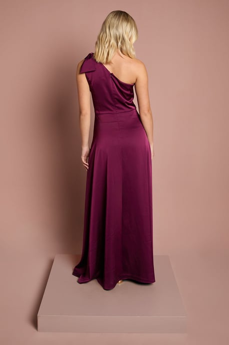 Teen Coast One Shoulder Bow Bridesmaid Dress - Image 3