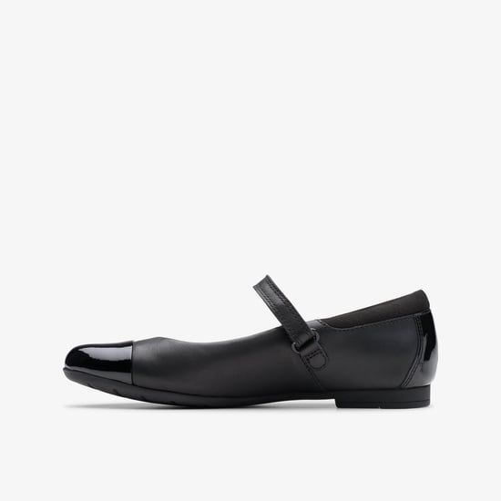 Scala Gem Kid Black Leather Shoes - Image 2