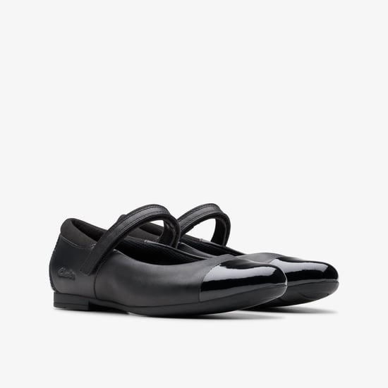 Scala Gem Kid Black Leather Shoes - Image 4